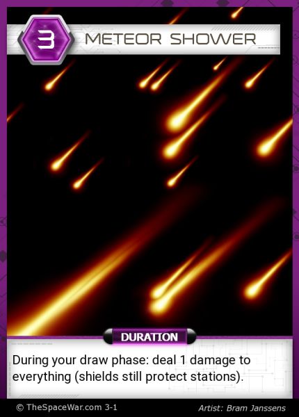 Card: Meteor Shower